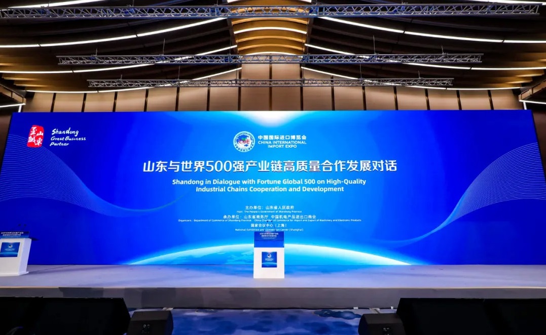 山東美正參加山東省人民政府舉辦的世界500強(qiáng)企業(yè)連線會(huì)議代表，受省長李干杰親自接見